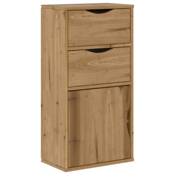 Dulap lateral cu sertare „ODDA” 40x24x79 cm lemn masiv de pin - Img 2