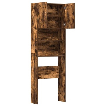 Dulap mașină de spălat stejar afumat 64x24x190cm Lemn prelucrat - Img 5