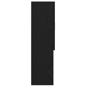 Dulap mașină de spălat stejar negru 70,5x25,5x90 cm - Img 6
