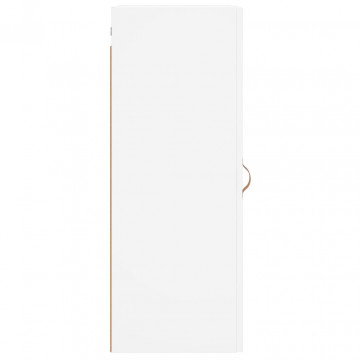 Dulap montat pe perete, alb, 34,5x34x90 cm - Img 7