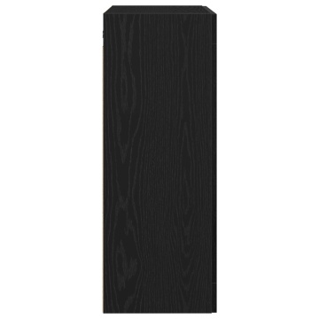 Dulap Montat pe Perete din Stejar Negru 69,5x34x90 cm Lemn Prelucrat - Img 3