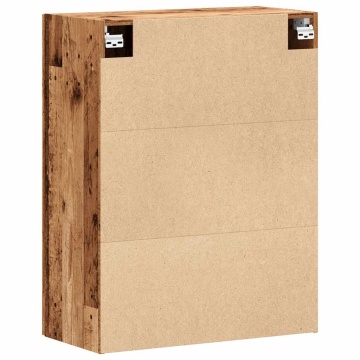 Dulap montat pe perete lemn vechi 69,5x34x90 cm - Img 5