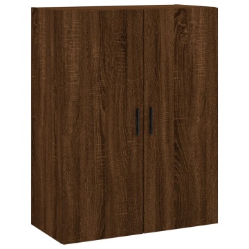 Dulap montat pe perete, stejar maro, 69,5x34x90 cm - Img 2