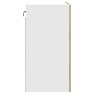 Dulap montat pe perete stejar sonoma 50x31x60 cm lemn prelucrat - Img 5