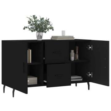 Dulap, negru, 100x36x60 cm, lemn compozit - Img 4