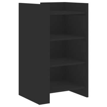 Dulap, negru, 45x35x75 cm, lemn prelucrat - Img 2