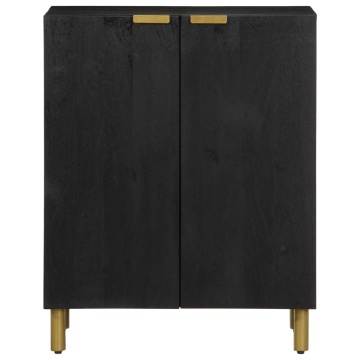 Dulap, negru, 60x33x75 cm, lemn prelucrat - Img 3
