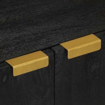 Dulap, negru, 60x33x75 cm, lemn prelucrat - Img 6