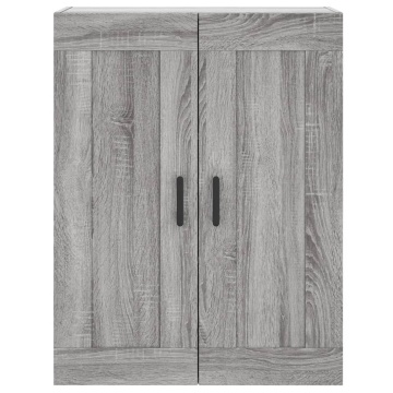 Dulap pe perete, sonoma gri, 69,5x34x90 cm, lemn prelucrat - Img 6