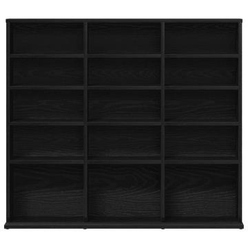 Dulap pentru CD-uri, stejar negru, 100,5x23x89,5 cm - Img 8