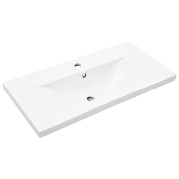Dulap pentru Chiuvetă cu Bătaie Inclusă Stejar Negru Lemn Ingineresc, Dulap pentru Chiuvetă Stejar Negru 80x38.5x45 cm Lemn Ingineresc - Img 4
