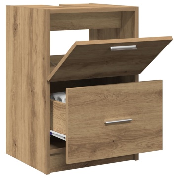 Dulap pentru Chiuvetă Stejar Artizan 40x37x59 cm Lemn Prelucrat - Img 3