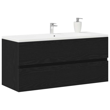 Dulap pentru chiuvetă Stejar negru 100x38,5x45cm Lemn prelucrat - Img 4