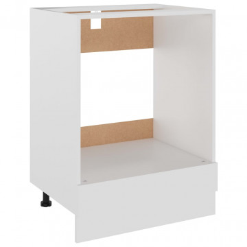 Dulap pentru cuptor, alb, 60 x 46 x 81,5 cm, PAL - Img 2