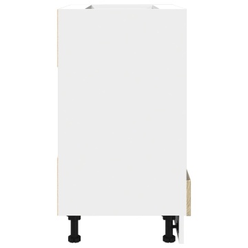 Dulap pentru cuptor, stejar Sonoma, 60 x 46 x 81,5 cm, PAL - Img 5