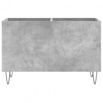 Dulap pentru discuri, gri beton, 74,5x38x48 cm, lemn prelucrat - Img 4