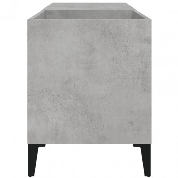 Dulap pentru discuri gri beton 84,5x38x48 cm lemn prelucrat - Img 5