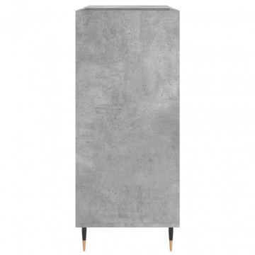 Dulap pentru discuri gri beton 84,5x38x89 cm lemn compozit - Img 8