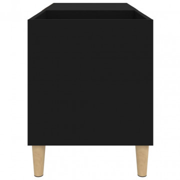 Dulap pentru discuri, negru, 84,5x38x48 cm, lemn prelucrat - Img 5