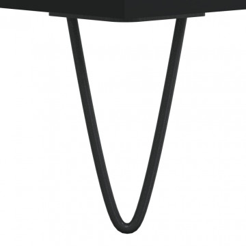 Dulap pentru discuri negru 84,5x38x89 cm lemn compozit - Img 7