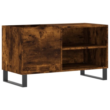 Dulap pentru discuri stejar afumat 85x38x48 cm lemn prelucrat - Img 2