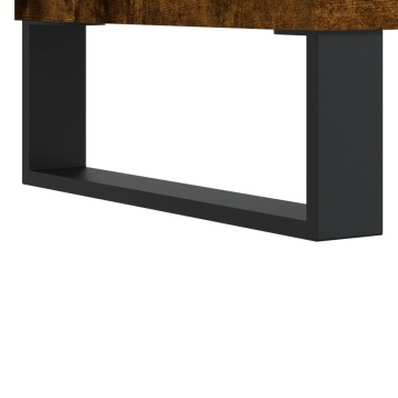 Dulap pentru discuri stejar afumat 85x38x48 cm lemn prelucrat - Img 6