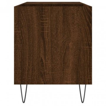 Dulap pentru discuri stejar maro, 85x38x48 cm, lemn prelucrat - Img 8