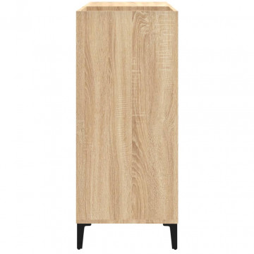 Dulap pentru discuri stejar sonoma 84,5x38x89 cm lemn compozit - Img 5