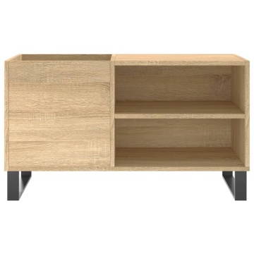 Dulap pentru discuri stejar sonoma 85x38x48 cm lemn prelucrat - Img 4