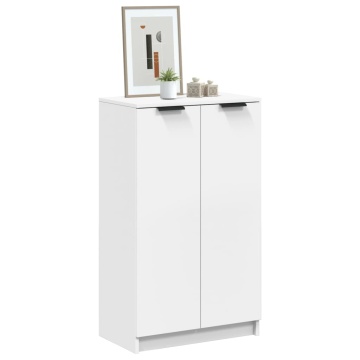 Dulap pentru încălțăminte alb 59x35x100 cm lemn prelucrat - Img 1