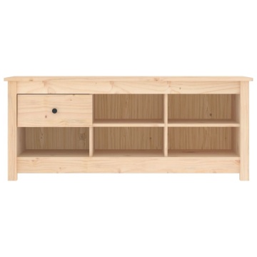 Dulap pentru pantofi, 110x38x45,5 cm, lemn masiv de pin - Img 3