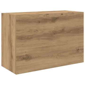Dulap perete baie stejar artizanal, 60x25x40 cm, lemn prelucrat - Img 2