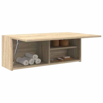 Dulap perete baie, stejar sonoma, 80x25x30 cm, lemn prelucrat - Img 4