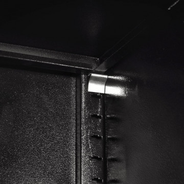 Dulap scule cu 2 uși, oțel, 90 x 40 x 180 cm, negru și roșu - Img 7