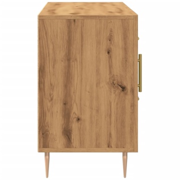 Dulap, stejar artizanal, 100x36x60 cm, lemn prelucrat - Img 8