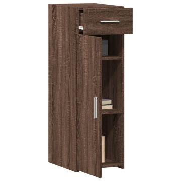 Dulap, stejar maro, 30x42,5x93 cm, lemn prelucrat - Img 3