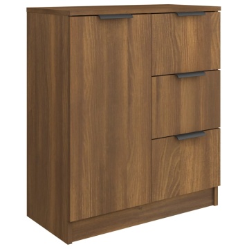 Dulap, stejar maro, 60x30x70 cm, lemn prelucrat - Img 2