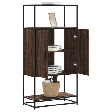 Dulap Stejar maro 68x35x139 cm lemn și metal prelucrat - Img 1