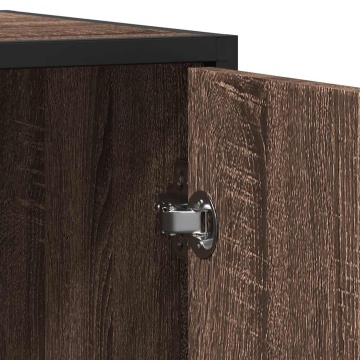 Dulap, stejar maro, 92x35x76 cm, lemn prelucrat - Img 7