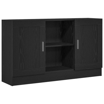 Dulap, stejar negru, 120x30,5x70 cm, lemn prelucrat - Img 2