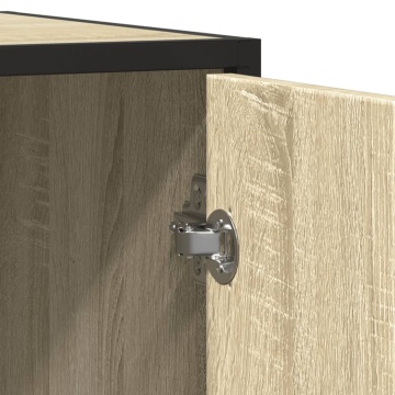 Dulap, stejar sonoma, 134x35x76 cm, lemn prelucrat - Img 7