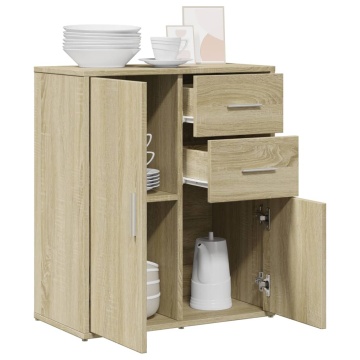 Dulap, stejar sonoma, 60x31x70 cm, lemn prelucrat - Img 4