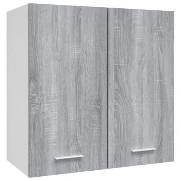 Dulap suspendat, gri sonoma, 60x31x60 cm, lemn prelucrat - Img 2