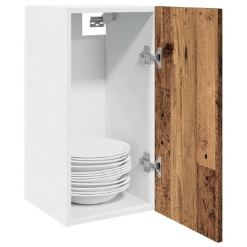 Dulap suspendat, lemn vechi, 30x31x60 cm, lemn prelucrat - Img 1