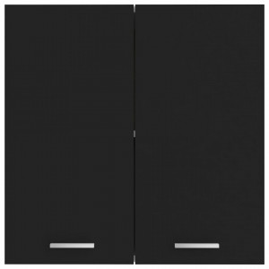 Dulap suspendat, negru, 60 x 31 x 60 cm, PAL - Img 5