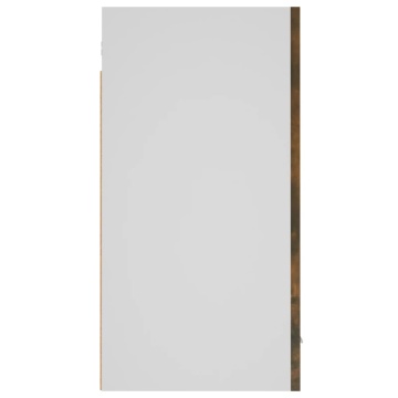 Dulap suspendat, stejar maro, 60x31x60 cm, lemn prelucrat - Img 6