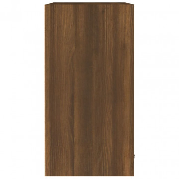 Dulap suspendat, stejar maro, 60x31x60 cm, lemn prelucrat - Img 6