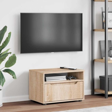 Dulap TV „VISNES” Stejar Sonoma 60x40x38 cm lemn prelucrat - Img 4
