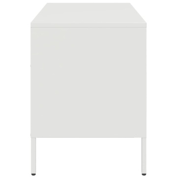 Dulap TV, 2 buc., alb, 68x39x50,5 cm, oțel laminat la rece - Img 7
