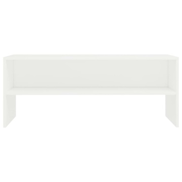Dulap TV, alb, 100x40x40 cm, lemn prelucrat - Img 4